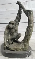 Buy 100% Solid Bronze Gorilla Statue Monkey Primate Art Garden Figure Decorative Art • 137.84£