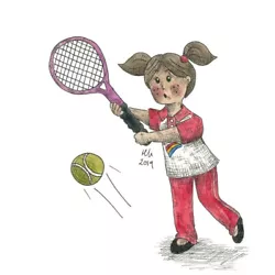 Buy Hannah Penlington, Jessica, Rainbow, Tennis, Girl Guides, Scouts, Card Toppers • 4.99£