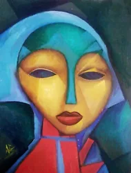 Buy Minimalist Portrait. School Of Kazimir Malevich. Öl 14 х19 Zoll • 78£