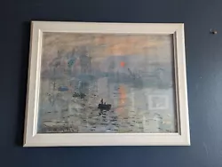 Buy Claude Monet Impression Sunrise Print • 14.99£