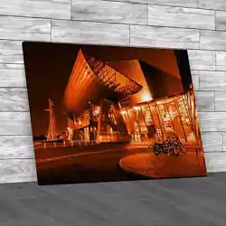 Buy The Lowry Orange Canvas Print Large Picture Wall Art • 14.95£