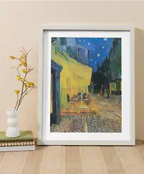 Buy Van Gogh Café Terrace At Night Art Oil Painting Premium Paper Print Poster Gift • 3.49£