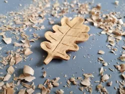 Buy Oak Leaf Wood Carving • 10£