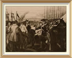 Buy Original Old Antique VELASQUEZ Art Print SURRENDER OF BREDA Dutch Spanish War • 5.99£