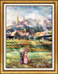 Buy H. Claude Pissarro Original Pastel Painting Signed French Landscape Art Hughes • 6,217.27£