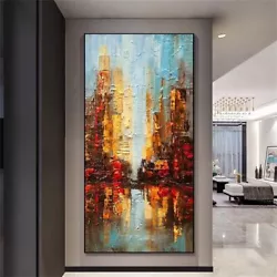 Buy Pure Hand-painted Abstract Decor Painting On Canvas 100cm Unframed • 28.80£