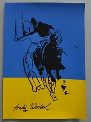 Buy Andy Warhol Hand Signed. 'polo Player'. Watercolor On Paper. Pop Art • 24.90£