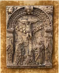 Buy The Crucifixion Of Christ C.1580-1600 Flemish Carved Oak Panel 1500s STUNNING! • 5,750£