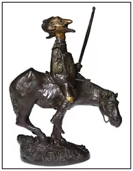 Buy Charles Bragg Don Quixote Full Round Bronze Sculpture Figure Horse Signed Art • 2,752.29£