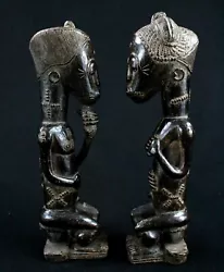 Buy African Tribal Art - Ancient Asian Couple Usu Baoulé - African Sculpture - 33 Cms • 1,887.67£