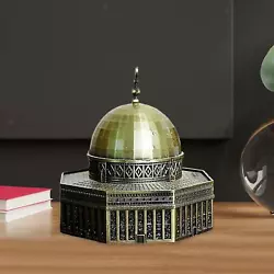 Buy Mosque Miniature Model Crafts Alloy Building Statue Architecture Handicraft For • 11.96£