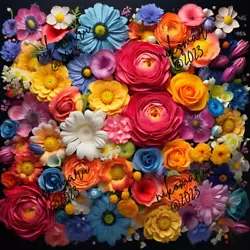 Buy Flowers Digital Image Picture Photo Wallpaper Background Desktop Art Colorful • 1.19£
