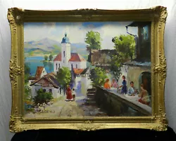 Buy German Mountain Village  By Heinz Klaiberg (1917-1995) , Oil On Canvas Signed • 984.37£