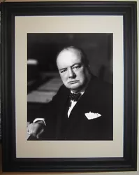 Buy Winston Churchill Prime Minister World War 2 Portrait Framed Photo Picture • 56.69£