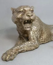 Buy Snarling Leopard Big Cat Sculpture • 236.25£