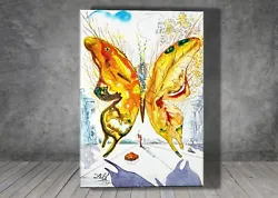 Buy Salvador Dali Venus Butterfly CANVAS  PAINTING ART PRINT POSTER 1575 • 7.15£