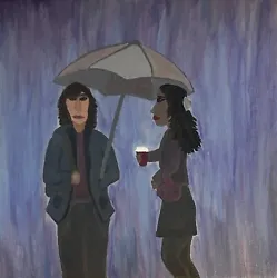 Buy Talking In The Rain. Acrylic Painting. New • 0.99£