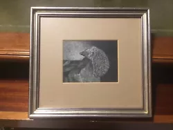 Buy Artist W A Harris Original  Framed Sketch  Hedgehog  Scene   Antique • 24.99£