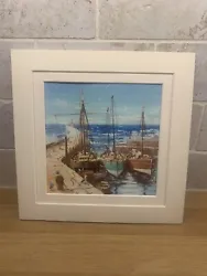 Buy Harbour Port Seascape Boats Painting Picture Poster Print Unframed • 4.45£