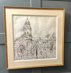 Buy Original Signed Watercolour Of City Hall By Joy Collier Dated 75 • 49£