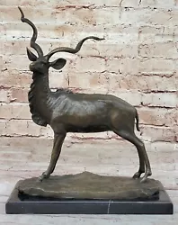 Buy French Art Deco Bronze Statue Figure Of A Gazelle Or Deer Hand Made Statue • 125.33£