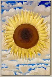 Buy Original Abstract Oil Painting On Canvas Sunflower Heaven Textured Impasto • 160£