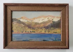 Buy Antique Early California 1920's Plein Air Oil Painting Eurika Lake Northern Old • 475.56£