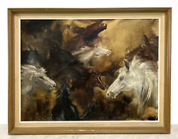 Buy Vintage 1960's Horse Oil Painting Shirley CarmC 1964 • 180£