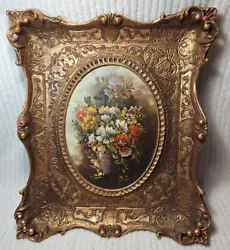 Buy Van Thoren Painting Still Life Oil Floral Art Board Bouquet Framed Vase Vintage • 2,083.91£