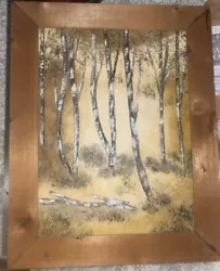 Buy Antique Oil Painting Cottonwood Trees- Landscape 11X15” • 100.46£