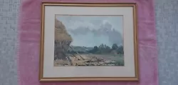 Buy Edwin Rosling Keen -   Watercolour  Landscape Scene With View Of White Horse • 35£