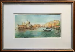Buy A View Of Venice - ORIGINAL VINTAGE ANTIQUE CITYSCAPE CANAL WATERCOLOUR PAINTING • 269£