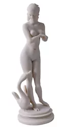 Buy Vintage Female Figure Leda And Swan Sculpture Erotic Goddess Figure White New • 66.54£