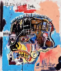 Buy Jean Michel Basquiat Untitled Skull Art Painting Print • 8.52£