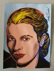 Buy Andy Warhol Hand Signed. 'grace Kelly'. Watercolor On Paper. Pop Art • 24.88£