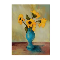 Buy ACEO ATC Art Card Oil Painting Print Signed Yellow Sunflowers Flower Floral • 6.18£