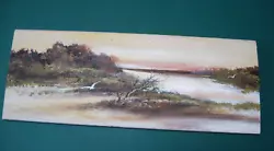 Buy Raymond Essington Parsons - Coastal Scene Painting On Plank - C1980 -  USA • 15£