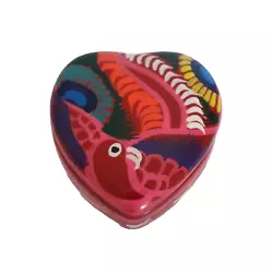 Buy Talavera Handmade Mexican Pottery Multicolor Heart 3  Inch • 9.91£