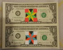 Buy Carl Cashman: Hand Painted Abstract On Dollar Bill  • 150£