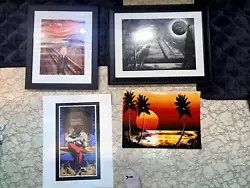 Buy Black Picture Frames, Mexico Pyramid Painted Artwork, Van Gogh The Scream Bundle • 28.94£
