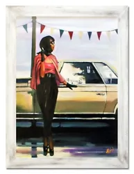 Buy Jack Vettriano-84x63cm Oil Painting Canvas With Frame Wall Decoration G15926 • 178.42£