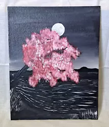 Buy  Cherry Blossom's By Moonlight  Pict, Decor, Unframed, Sz 11in X 14in • 22.96£