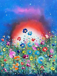 Buy  The Rising Star & Flowers In Love , An Oil Painting On Canvas, By Phil Broad • 19.95£