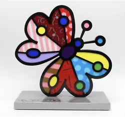 Buy Romero Britto Silver Base Sculpture: Garden Butterfly ** NEW ** Original Box • 947.22£