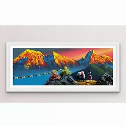 Buy Mt. Annapurna, Abstract Art Of Mountain, Best For Office And Home Decoration • 80.62£