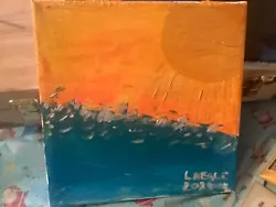 Buy Original Painting Acrilyc Abstract New And Signed Storm At Sunset • 4£