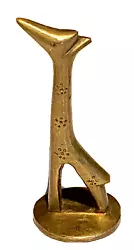 Buy Vintage Bronze Abstract Modernist Giraffe Figure Portrait Sculpture • 73.14£