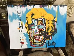 Buy JEAN MICHEL BASQUIAT - Amazing Oil Painting- Graffiti Style - Signed -A1 • 399.42£