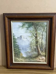 Buy Original Roger Brown Oil Painting Canvas Signed  Original Frame 35x 30 Cm • 20.17£