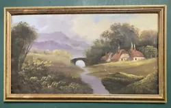Buy Original Antique Victorian Oil On Board Painting In Gold Gilt Frame • 1.20£